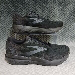 Brooks Ghost 16 Black Ebony Women's Athletic Running Sneakers Shoes Size 9